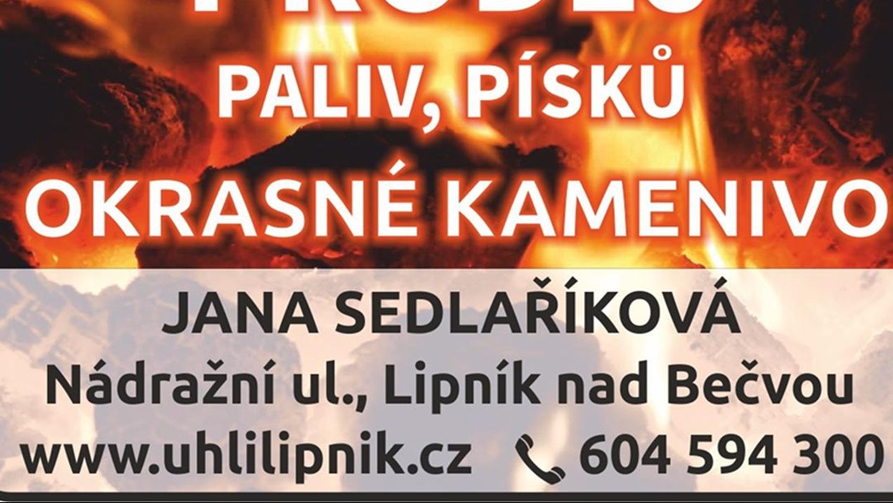 Prodej paliv, písků okrasné kamenivo