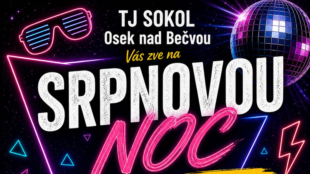 Srpnová noc - retro diskotéka Vladimíra Mádra