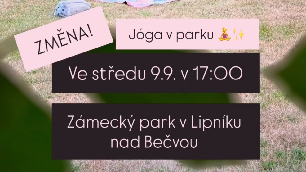 Jóga v parku 🧘♀️✨