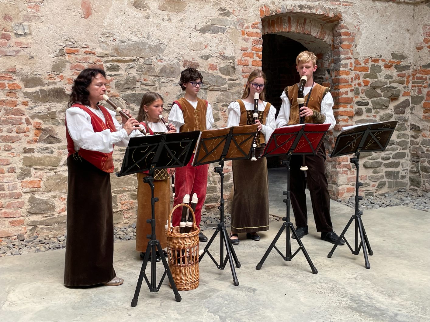 Soubor fléten Vivat Flauto na Helfštýně