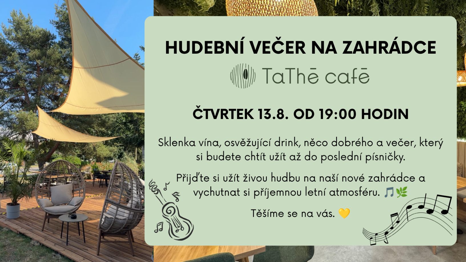 Hudební večer na zahrádce TATHÉ CAFÉ