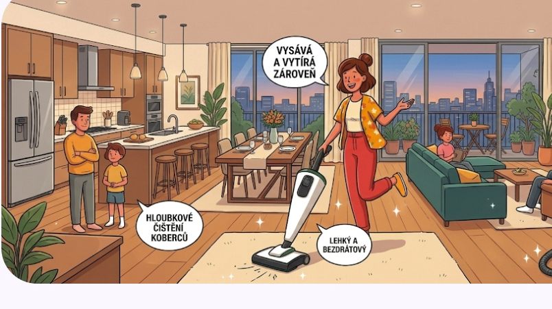 Ukázka úklidového systému Kobold