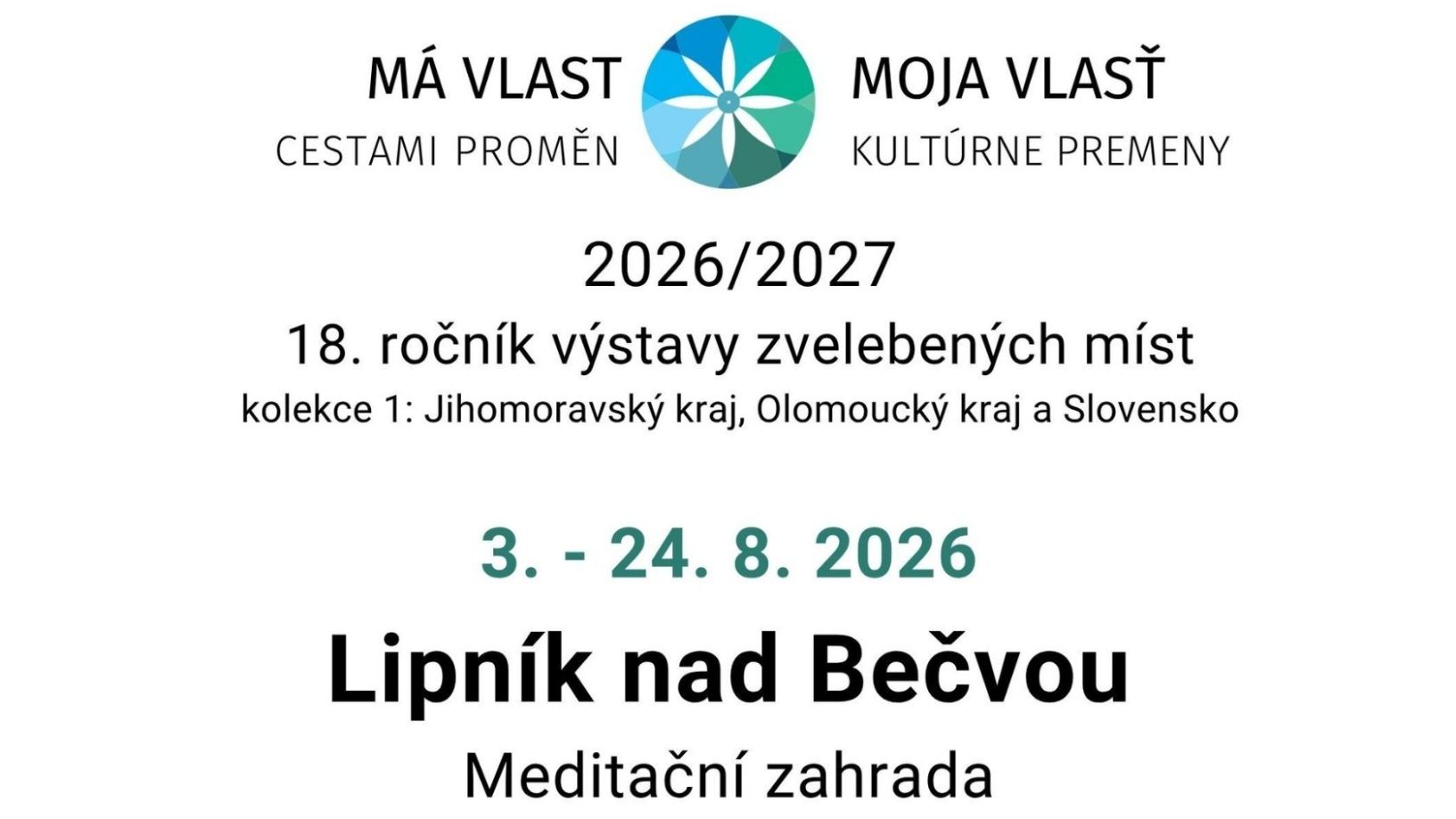 MÁ VLAST CESTAMI PROMĚN 2026