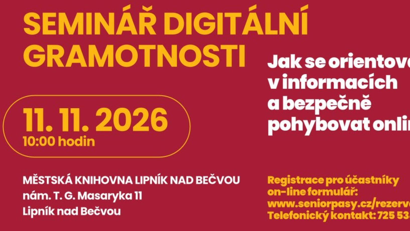 SeniorPas – SEMINÁŘ DIGITÁLNÍ GRAMOTNOSTI