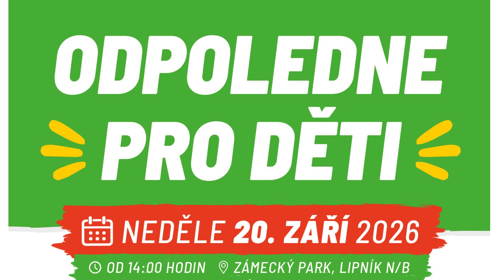 Odpoledne pro děti v Zámeckém parku